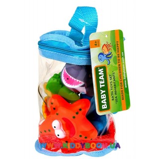 Набор игрушек для ванной Морские обитатели Baby Team 9004